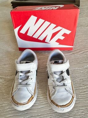 Nike White / Black Court Legacy Toddler 7C